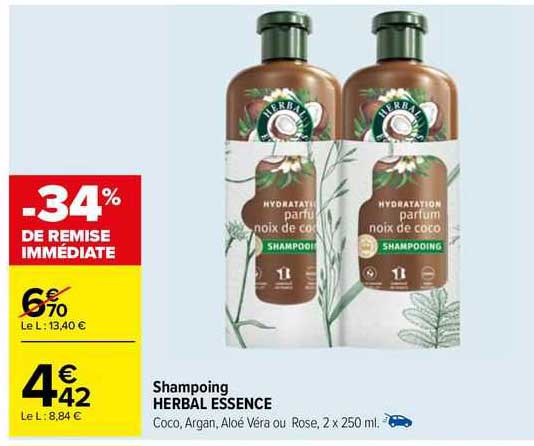 shampoing herbal essence