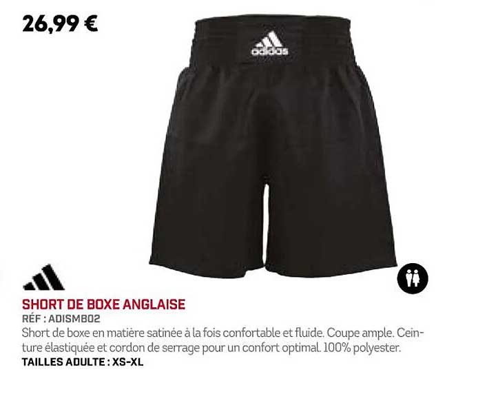 short de boxe anglaise adidas