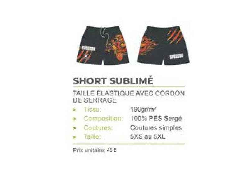 short sublimé