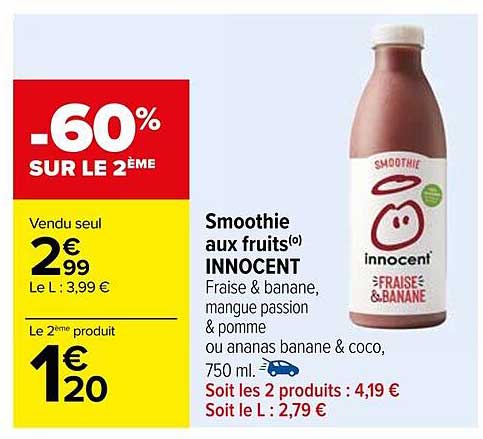 Smoothie Aux Fruits Innocent