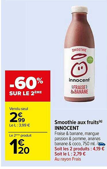 Smoothie Aux Fruits Innocent