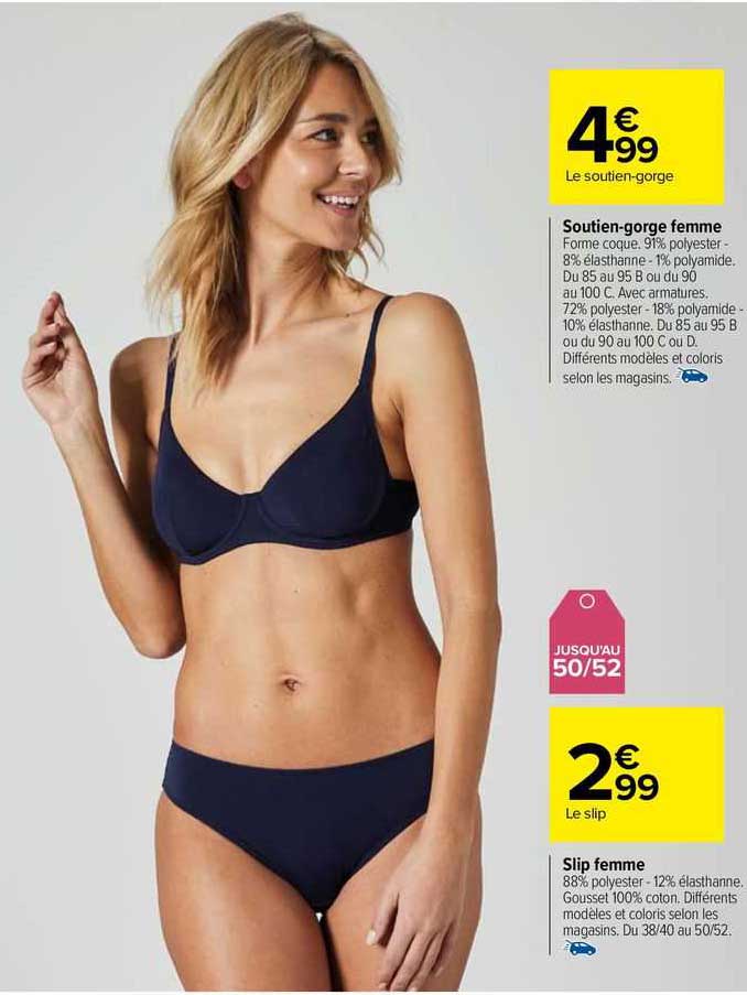 soutien-gorge femme, slip femme