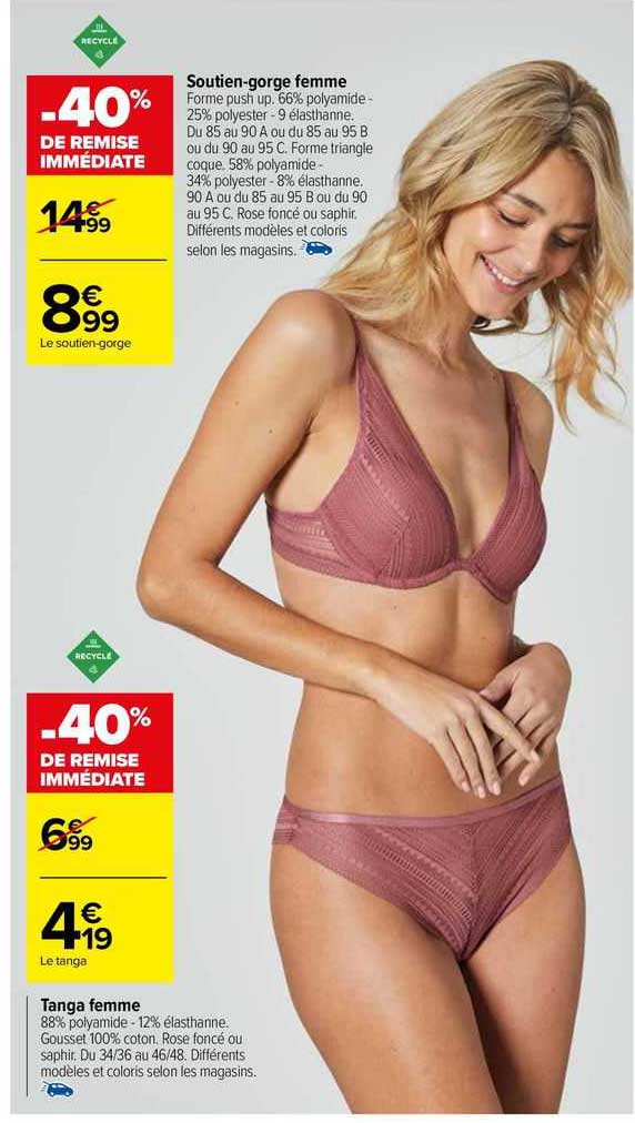 soutien gorge femme, tanga femme