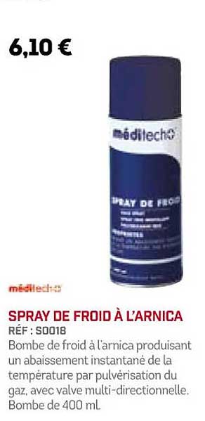 Spray De Froid à L'arnica