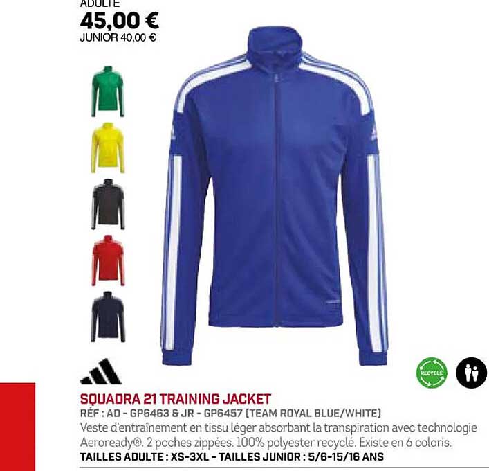 squadra 21 training jacket adidas