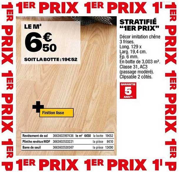 stratifié "1er prix"