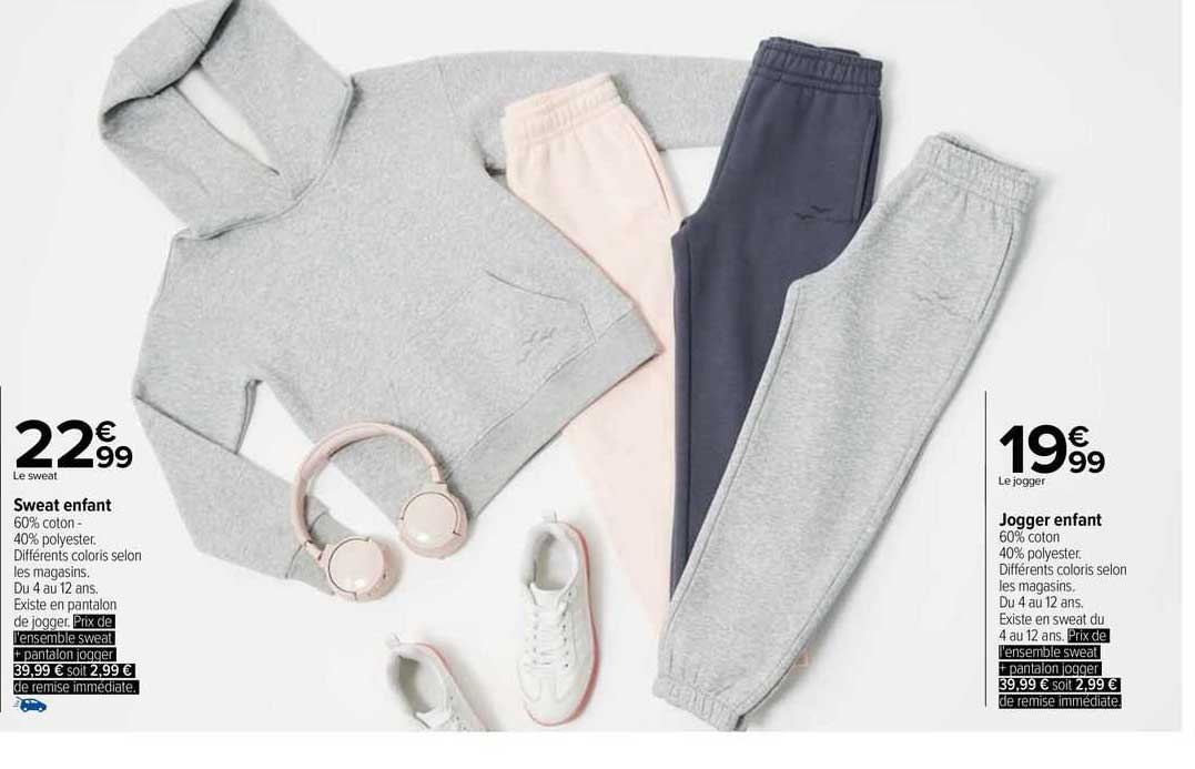 sweat enfant, jogger enfant