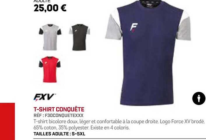 t-shirt conquête fxv