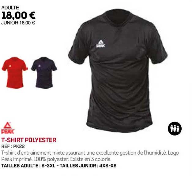 t-shirt polyester peak