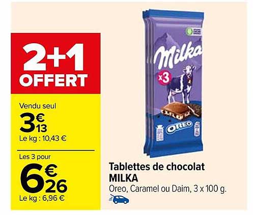 Tablette De Chocolat Milka