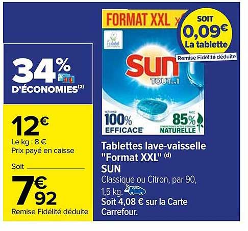 tablettes lave-vaisselle "format xxl"  sun
