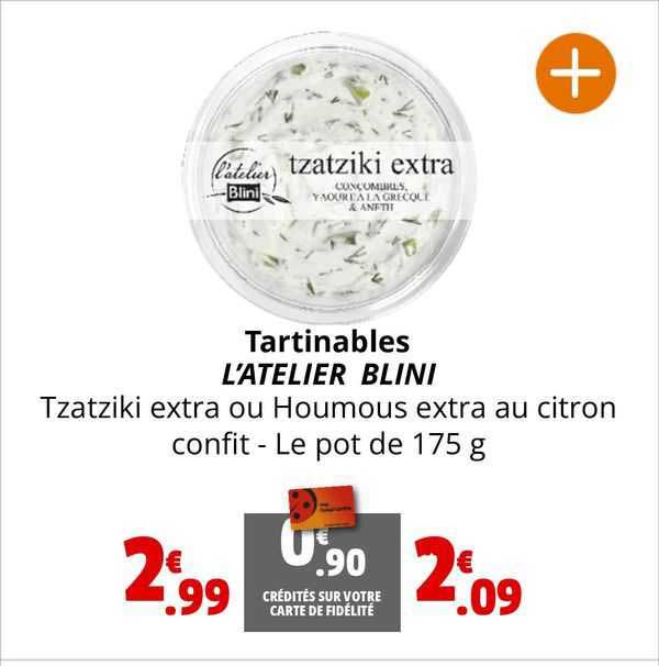 tartinables l'atelier blini