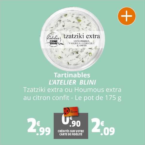 tartinables l'atelier blini
