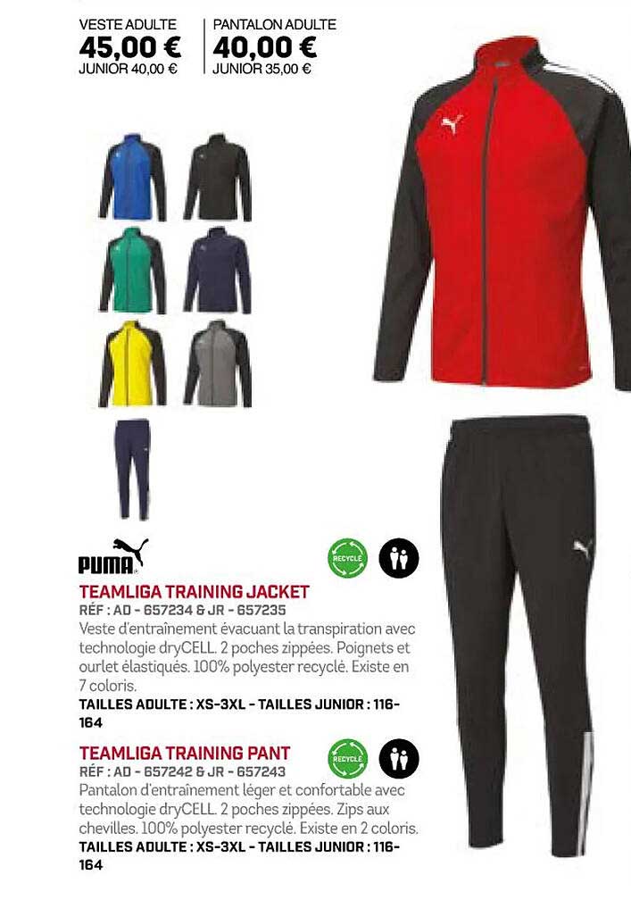 teamliga training jacket teamliga training pant puma