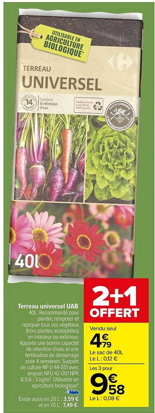 terreau universel uab