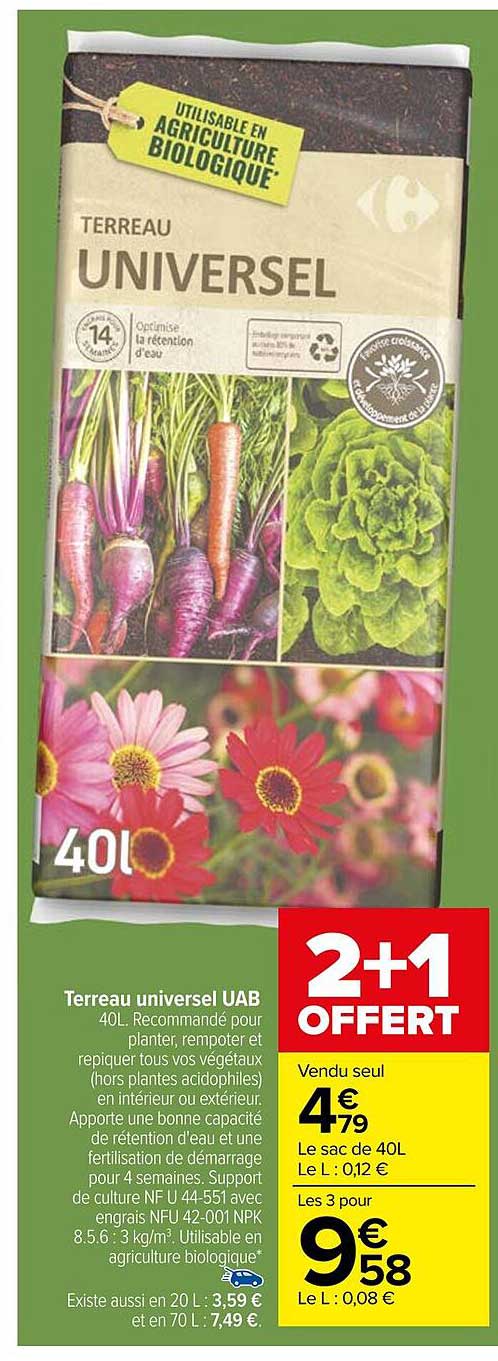 terreau universel uab