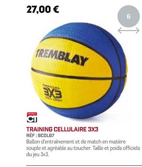 training cellulaire 3x3 ct