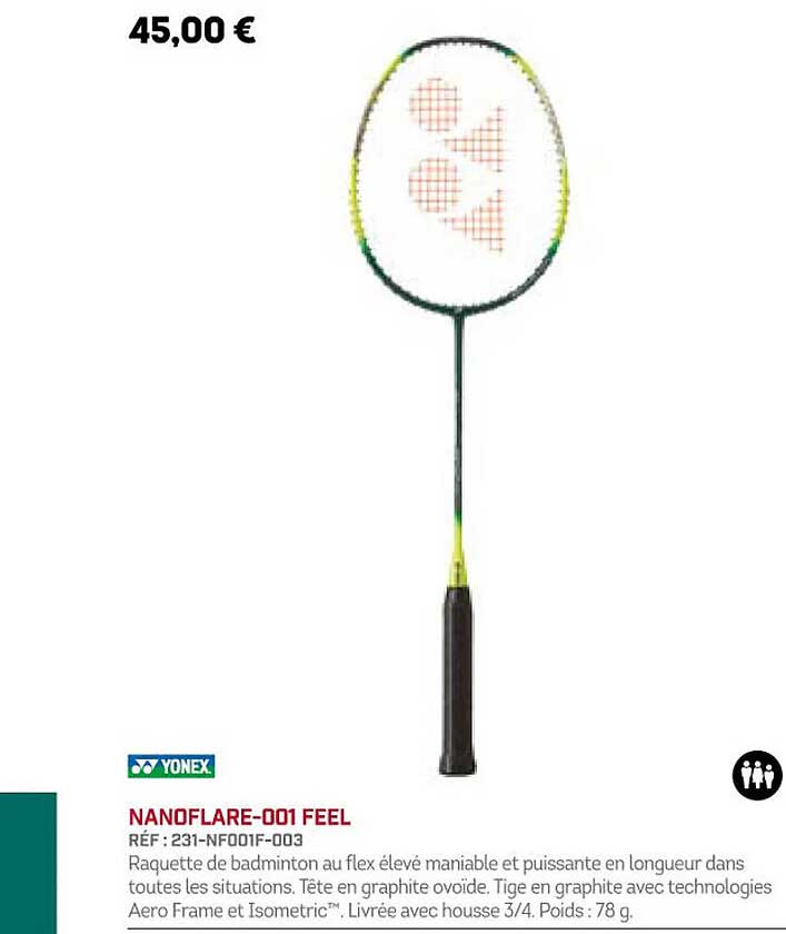 yonex nanoflare-001 feel
