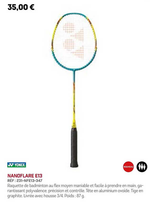 yonex nanoflare e13