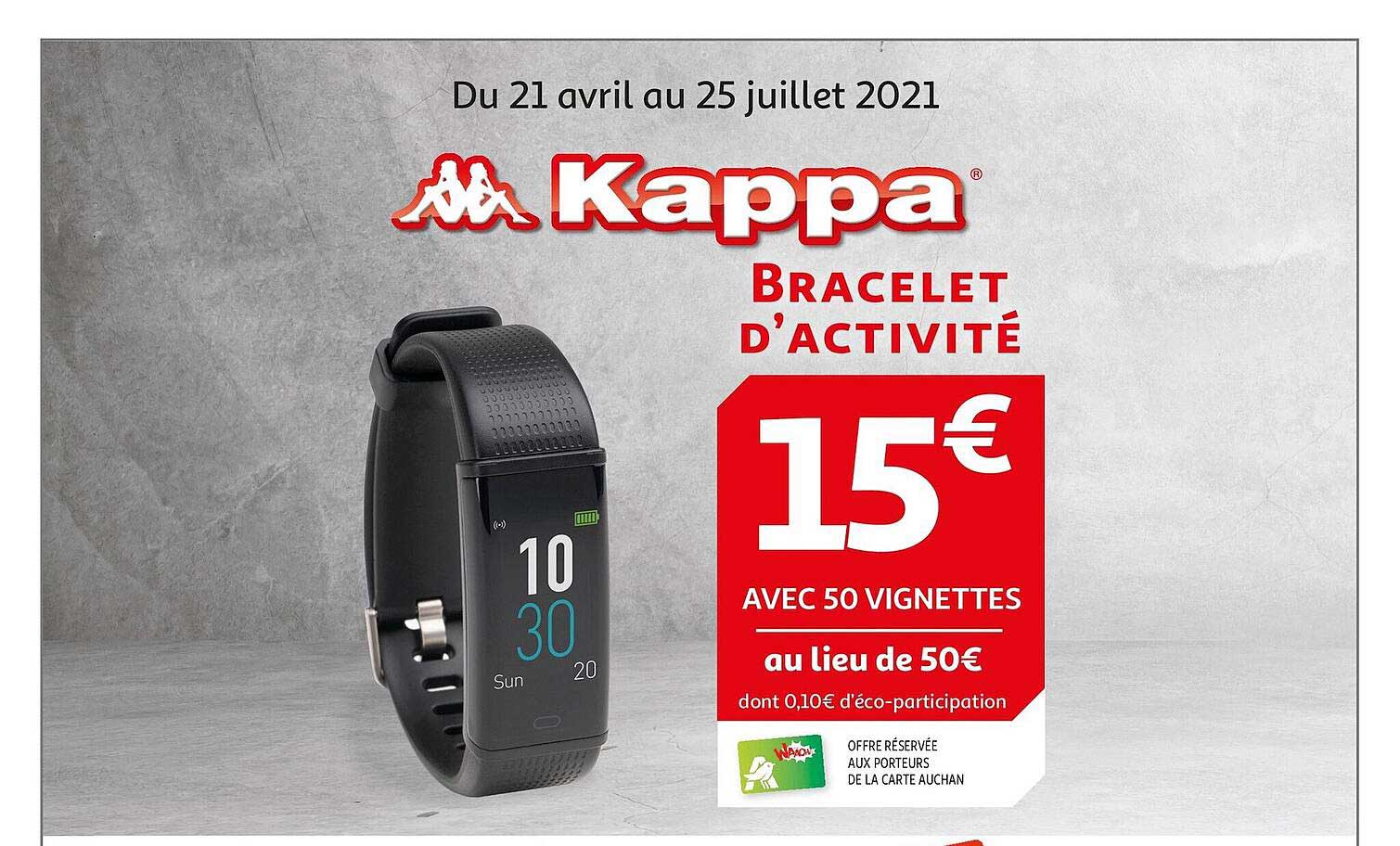 bracelet d'activité kappa