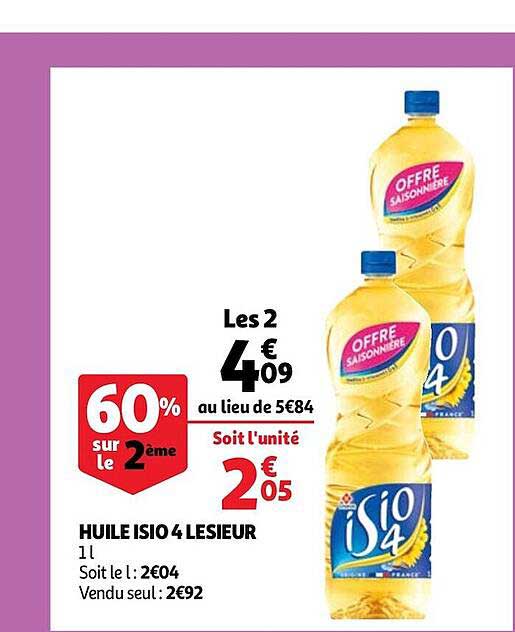 huile isio 4 lesieur
