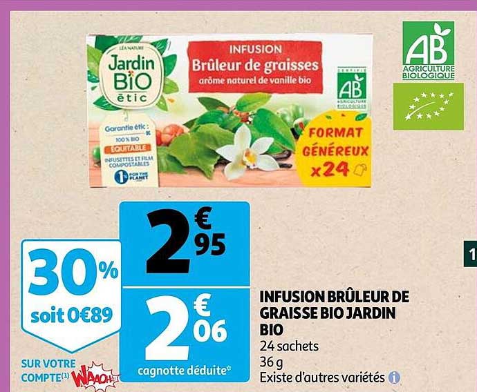 infusion brûleur de graisse bio jardin bio