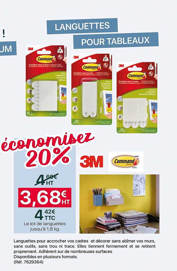 languettes pour tableaux