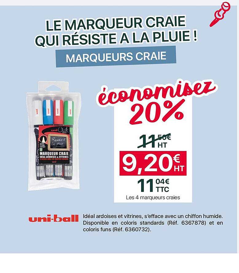Marqueurs Craie Uni-ball