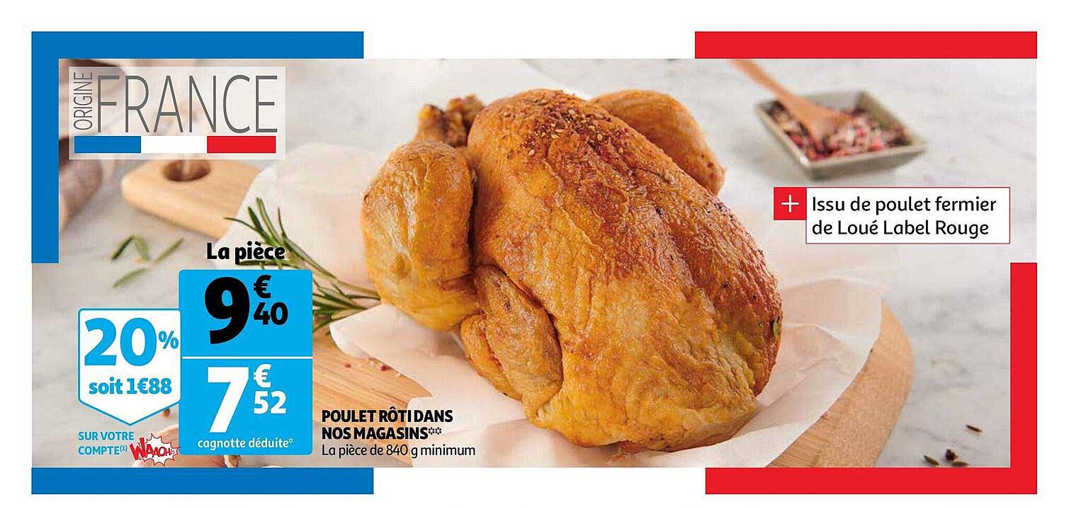 poulet rôti dans nos magasins