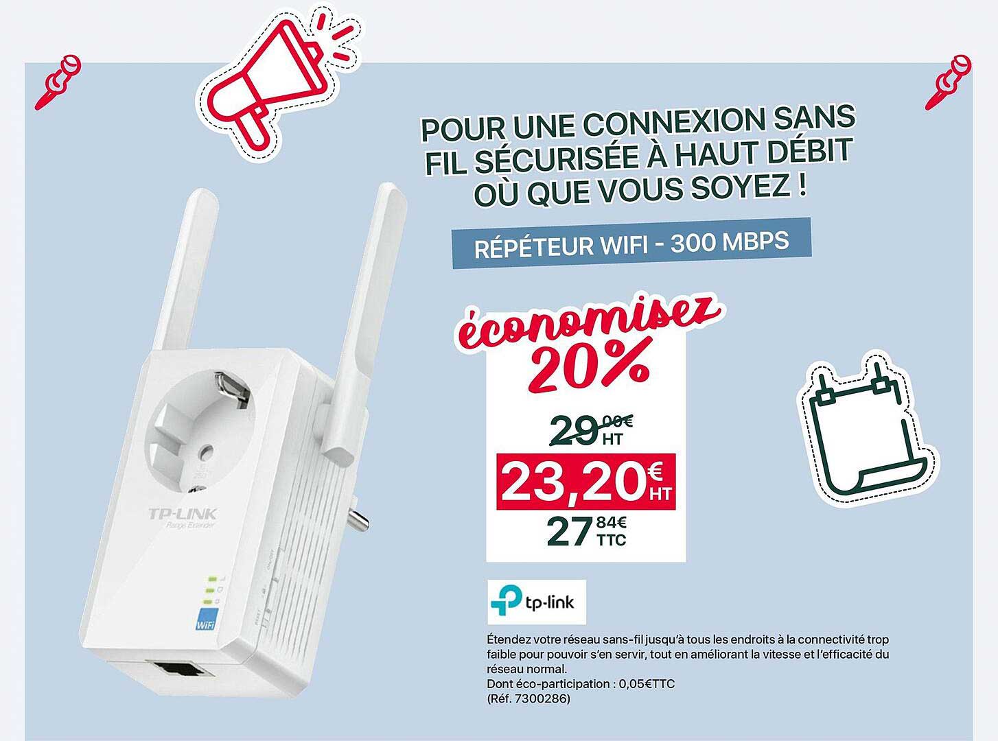 répéteur wifi- 300 mbps