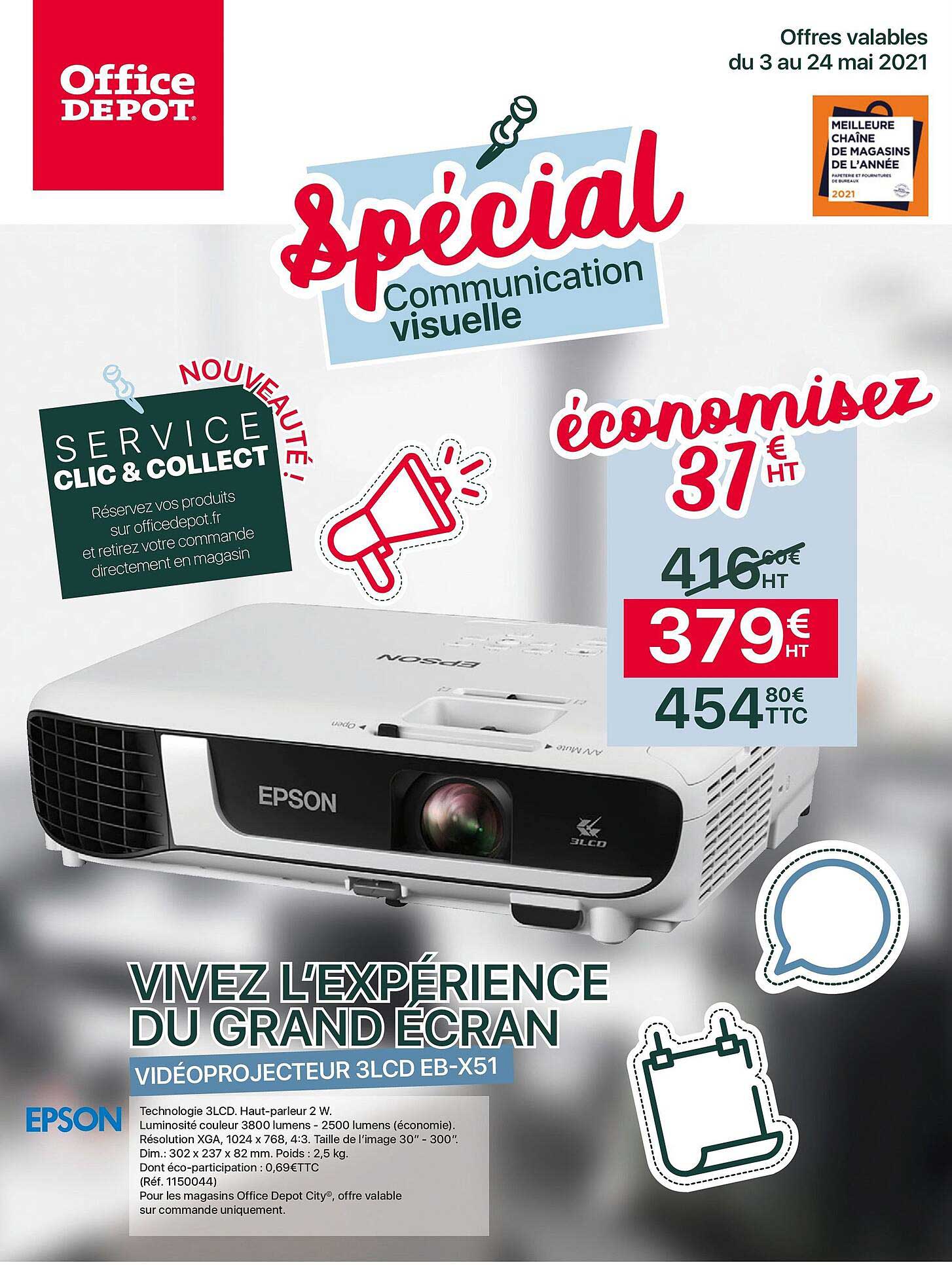 vidéoprojecteur 3lcd eb-x51 epson