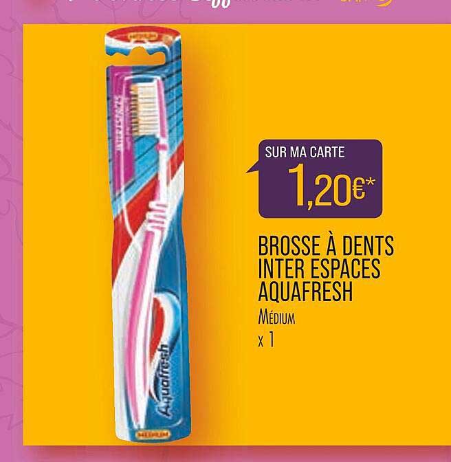 brosse à dents inter espaces aquafresh