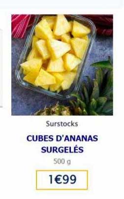 Cubes D'ananas Surgelés