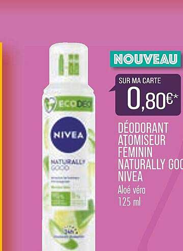 déodorant atomiseur féminin naturally good nivea