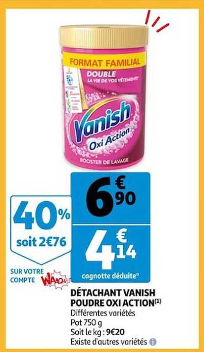 Détachant Vanish Poudre Oxi Action