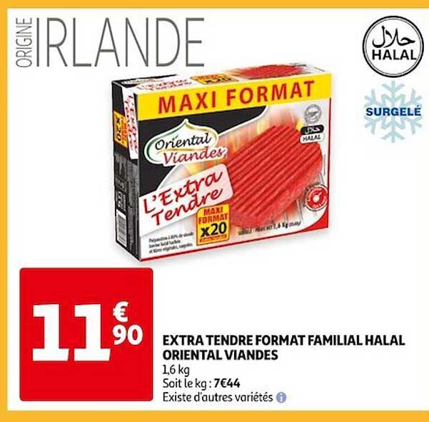 extra tendre format familial halal oriental viandes