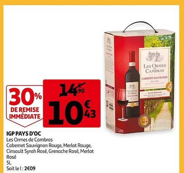 igp pays d'oc les ormes de cambras