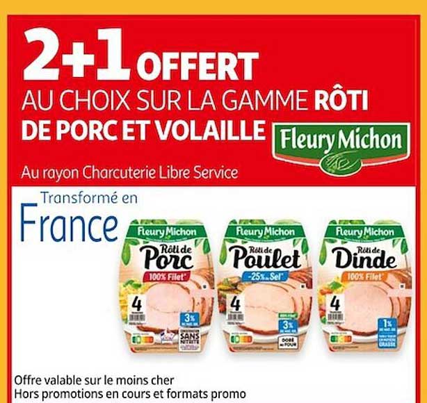 la gamme rôti de porc et volaille fleury michon