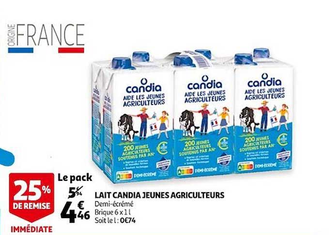 lait candia jeunes agriculteurs