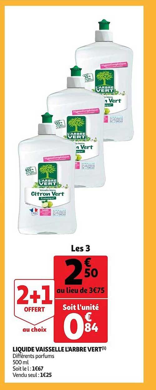 liquide vaisselle l'arbre vert
