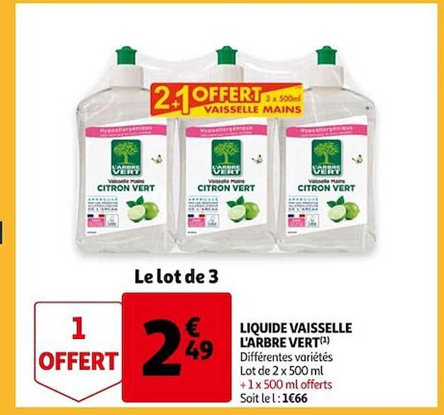 liquide vaisselle l'arbre vert