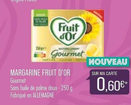 Margarine Fruit D'or Gourmet