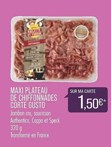maxi plateau de chiffonnades corte gusto
