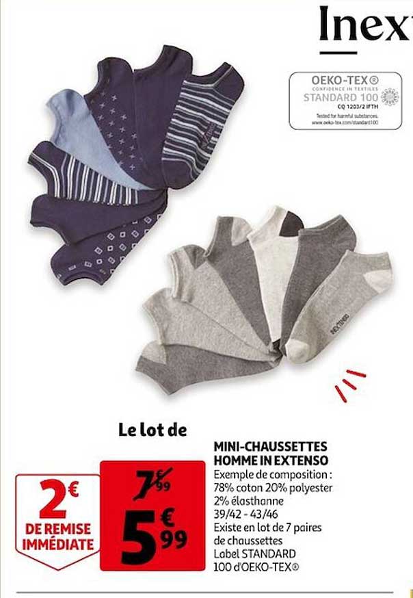 mini-chaussettes homme in extenso