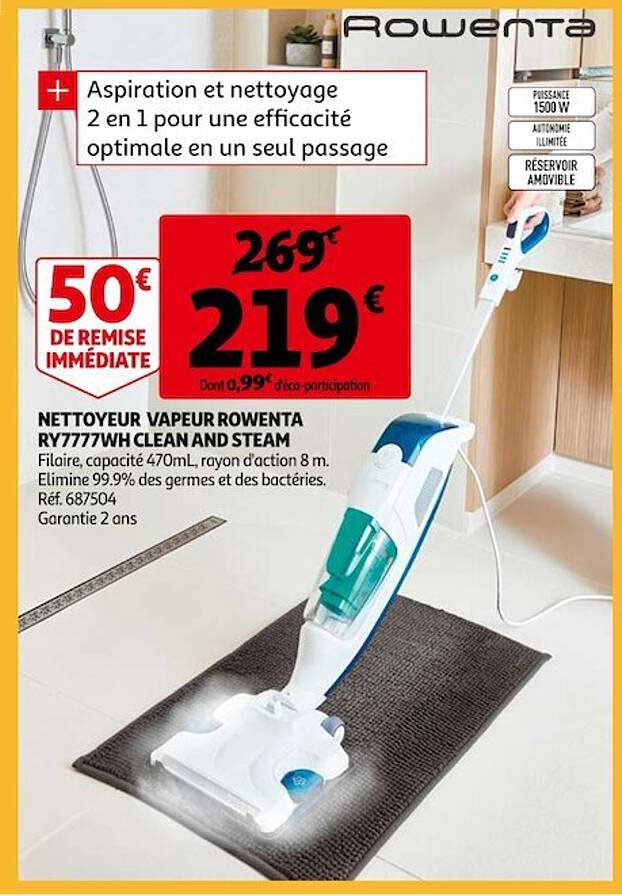 nettoyeur vapeur rowenta clean and steam