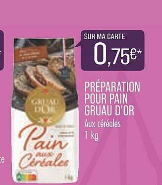 préparation pour pain gruau d'or