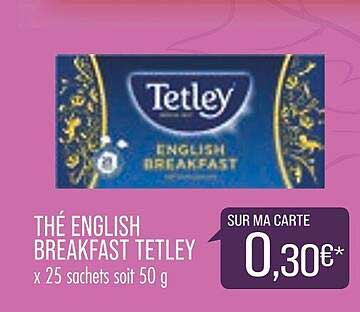 thé english breakfast tetley
