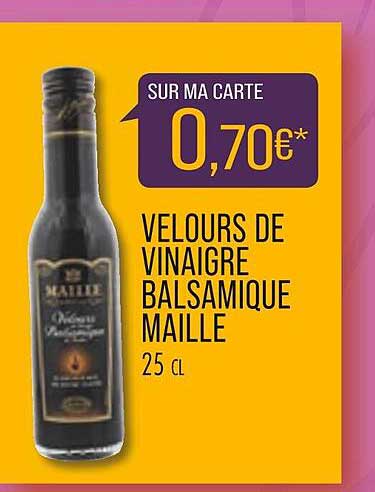 Velours De Vinaigre Balsamique Maille