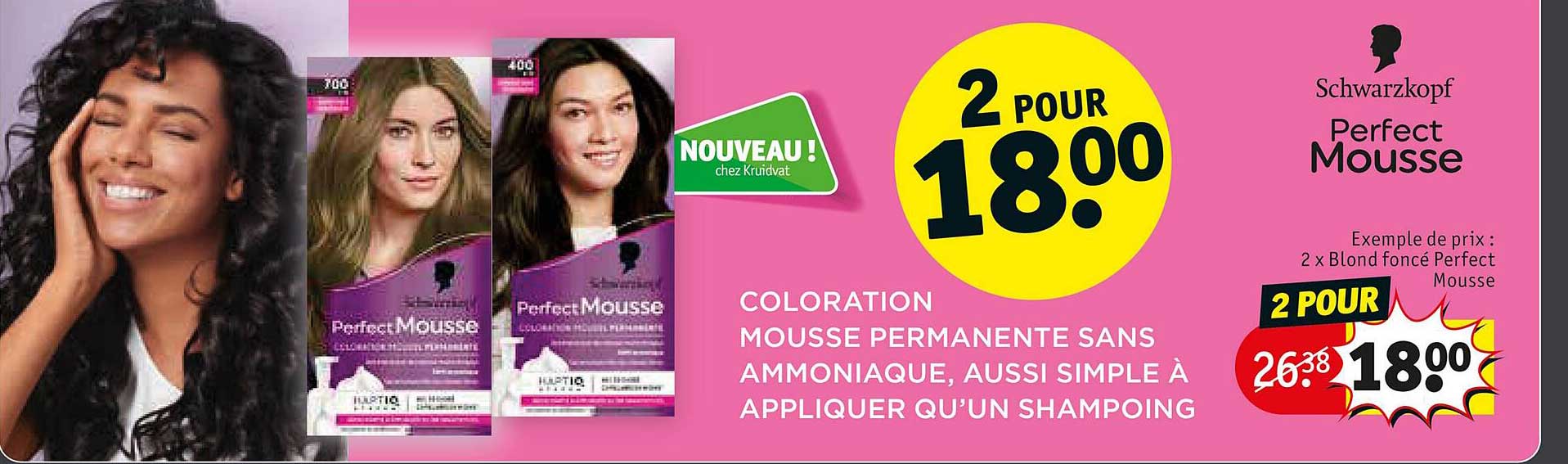 2 x blond foncé perfect mousse schwarzkopf