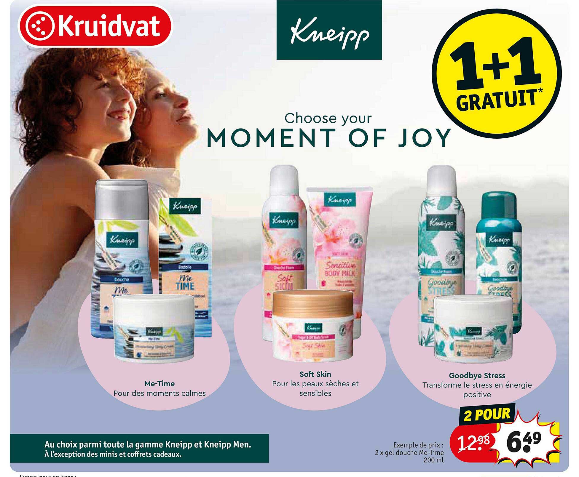 2 x  gel douche me-time 200ml kneipp